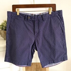 Ted Baker London 100% Cotton Navy Blue Shorts Size 36